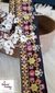 Fine Pink & Red Mix Floral Embroidered Trim