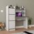 Vision 3 Door Office Table | Multi-Purpose Study Table - Frosty White