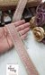 Baby Pink Gilded Grace Zari Ribbon