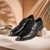 Hightown Florsheim Men Black Formal Brogue Shoes
