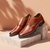 Midtown Florsheim Men Tan Oxford Brogue Shoes