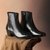 The Mauro Black Men Cuban Heel Boots Florsheim