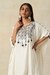 Off White Short Kaftan Set