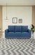 neudot Roman Sofa for Living Room |3 Persons Sofa|Premium Fabric with Cushioned Armrest | Solid Wood Frame|3 Seater in Dusky Blue Color