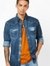 Kant Panelled Slim Fit Shirt with Front Pockets