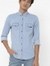 Men's Kant X solid blue denim shirt