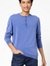 Lendy Textured Slim Fit Henley Pullover