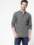 Men's Sir Det all over printed navy blue shirt