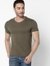 Men's Scuba V Basic Solid V-Neck Ivy Green T-Shirt