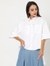 High-Low Boxy Shirt with Patch Pockets