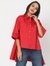 High-Low Boxy Shirt with Patch Pockets