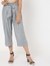 Pleat-Front Paperbag-Waist Culottes