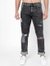 Toki Heavily Washed Distressed Straight Jeans