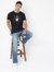 Scuba Hand Print Slim Fit Crew-Neck T-shirt
