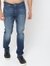 Mid-Wash Tapered Fit Jeans