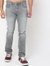 Mid-Wash Tapered Fit Jeans