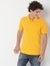 Ralph Basic Golden Yellow Cotton Polo T-shirt