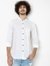 Relaxed Fit Shirt with Spread Collar