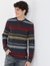Polycotton Striped Henley T-Shirt
