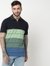 Relaxed Fit Half Sleeve Colourblock Polo T-Shirt