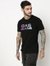 Relaxed Fit Half Sleeve Printed Cotton Lycra T-Shirt