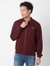 Regular Fit Full Sleeve Pointed Collar Solid Polyester Jacket