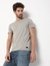 Slim Fit Short Sleeve Crew Neck Solid Cotton Lycra T-Shirt
