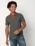 Regular Fit Half Sleeve Open Collar Solid Polycotton Polo T-Shirt