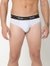 Men's Solid Classic Cotton Briefs - Grey