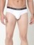 Men's Solid Classic Cotton Briefs - White