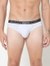 Men's Solid Classic Cotton Briefs - Grey