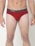 Men's Solid Classic Cotton Briefs - Red