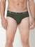 Men's Solid Classic Cotton Briefs - Green