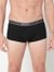 Men's Solid Classic Cotton Trunks - Black