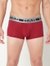 Men's Solid Classic Modal Trunks - Red