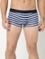 Men's Striped Classic Cotton Trunks - Black