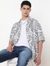 Boxy Fit All Over Printed Short Sleeve Shirt with Classic Collar