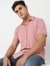 Slim Fit Solid Short Sleeve Shirt with Classic Collar