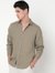 Regular Fit Solid Full Sleeve Shirt with Classic Collar