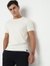 Slim Fit Solid Round Neck T-Shirt with Short Sleeve