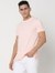 Slim Fit Solid Round Neck T-Shirt with Short Sleeve