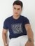 Regular Fit Printed Round Neck T-Shirt with Short Sleeve