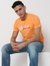 Regular Fit Printed Round Neck T-Shirt with Short Sleeve