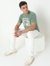 Regular Fit Printed Round Neck T-Shirt with Short Sleeve