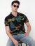 Regular Fit All Over Printed Polo T-Shirt with Short Sleeve