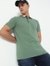 Slim Fit Solid Polo T-Shirt with Short Sleeve