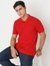 Regular Fit Embossed Polo T-Shirt with Short Sleeve