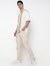 Regular Tapered Fit Solid Cotton Lycra Trousers
