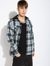 Textured Lined Hooded Jacket with Double Pockets