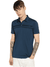Regular Fit Short Sleeve Blue Polo T-Shirt